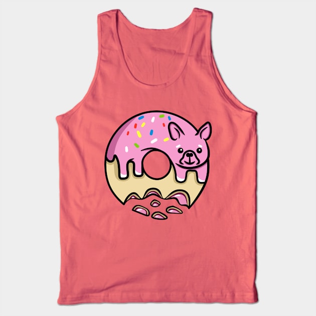 Strawberry donut dog Tank Top by HamsterOver